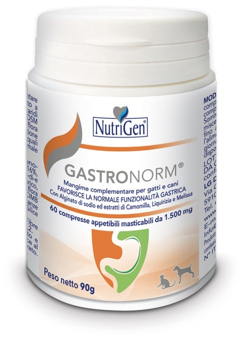 Nutrigen Gastronorm Mangime Complementare Per Gatti e Cani 60 Compresse-1