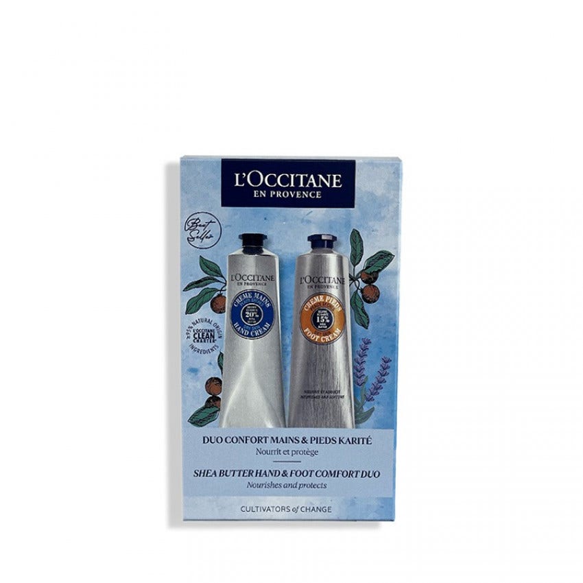 L'Occitane Cofanetto Duo Comfort Mani E Piedi Karitè-0