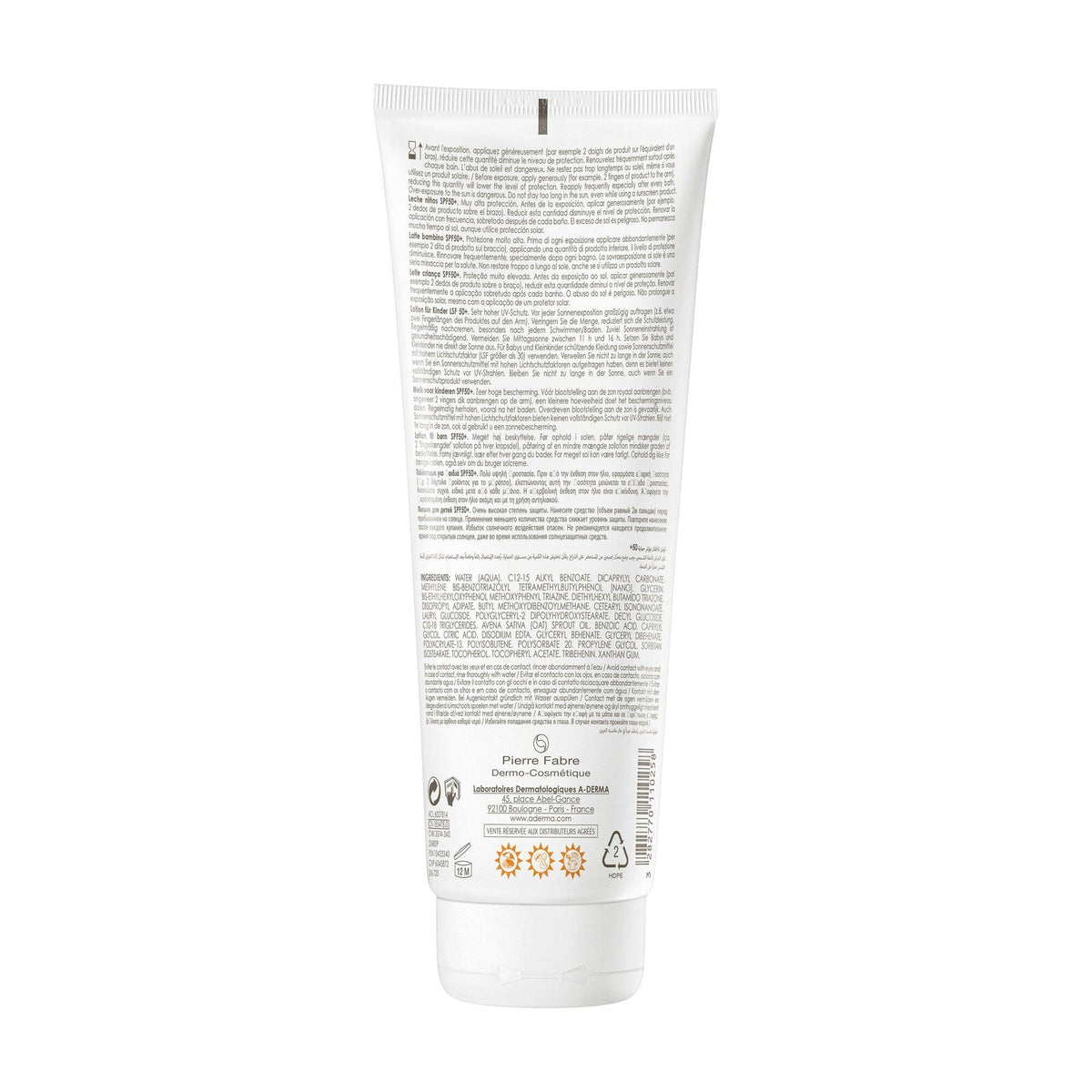 A-Derma Protect Latte Kids Bambino SPF50+ 250ml-4