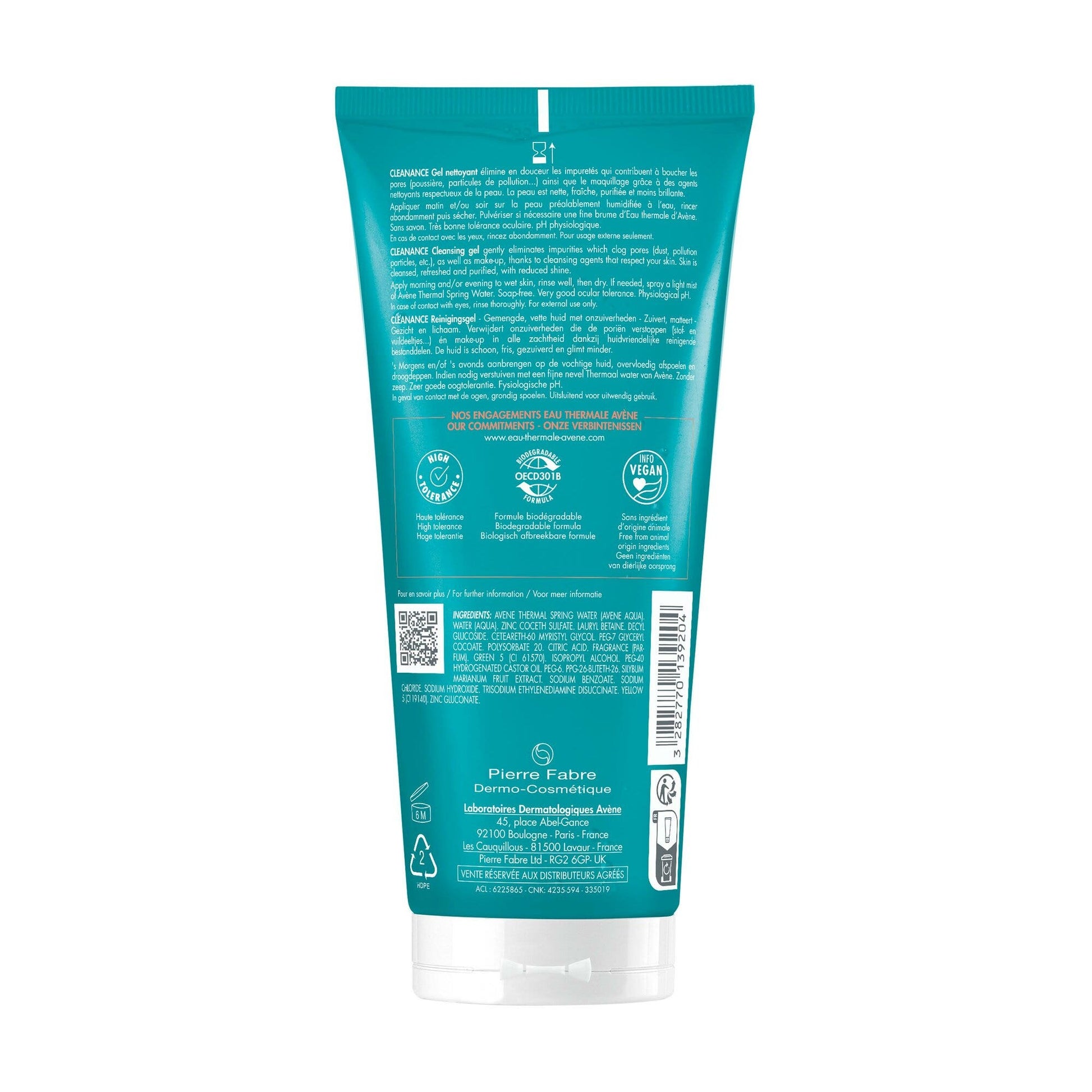 Eau Thermale Avène Cleanance Gel Detergente Purificante Pelle Grassa Con Imperfezioni 200ml-2