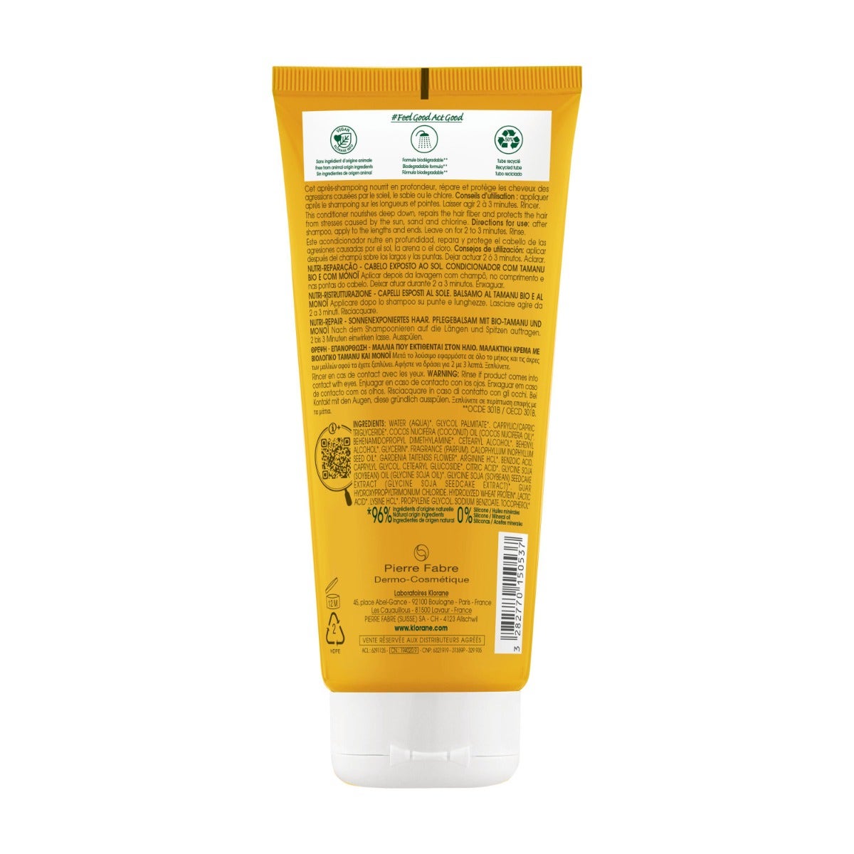 Klorane Balsamo Nutritivo Al Tamanu BIO e Monoï 200ml		-2