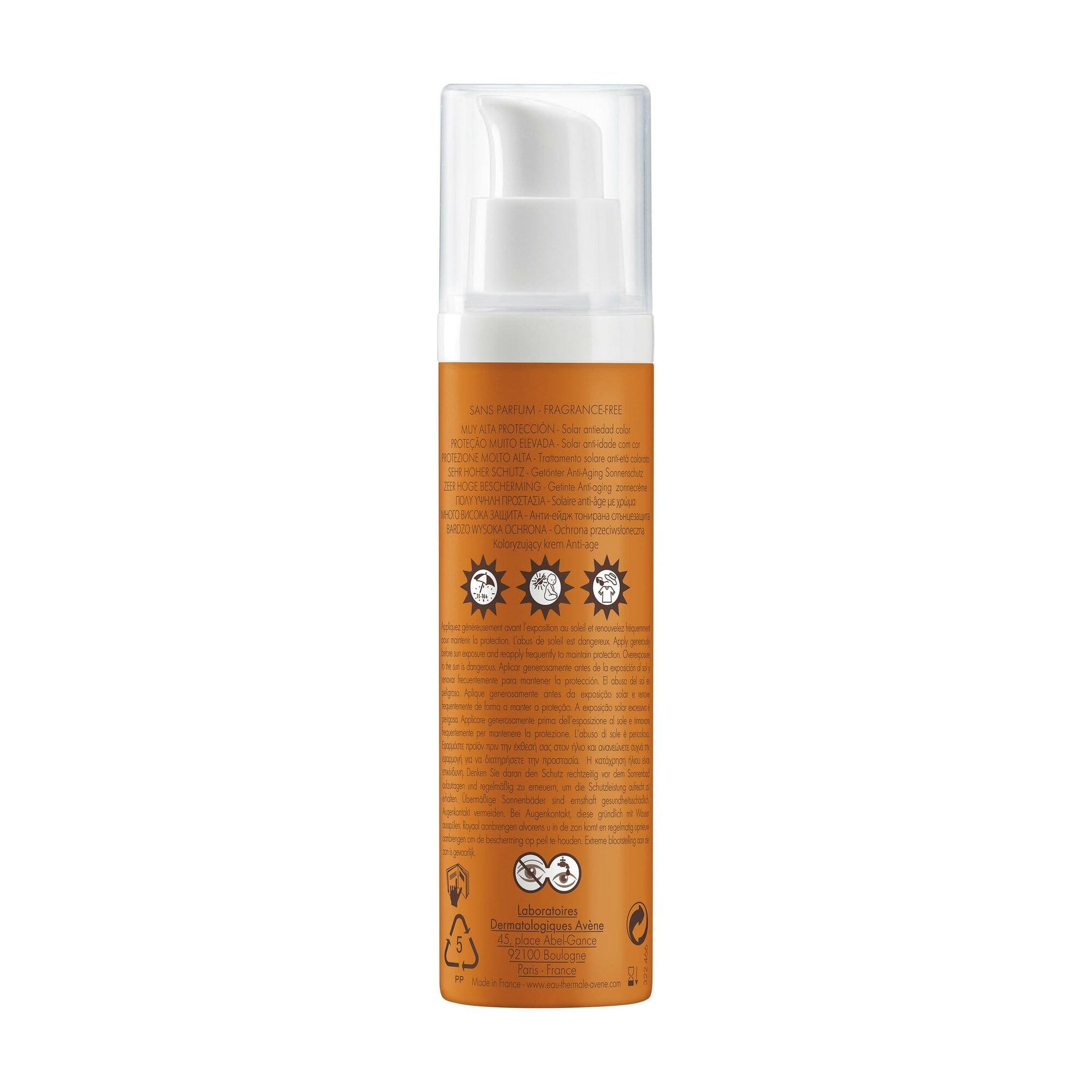 Eau Thermale Avene Trattamento Anti-età Protezione Solare Colorata Viso SPF50+ 50ml-4
