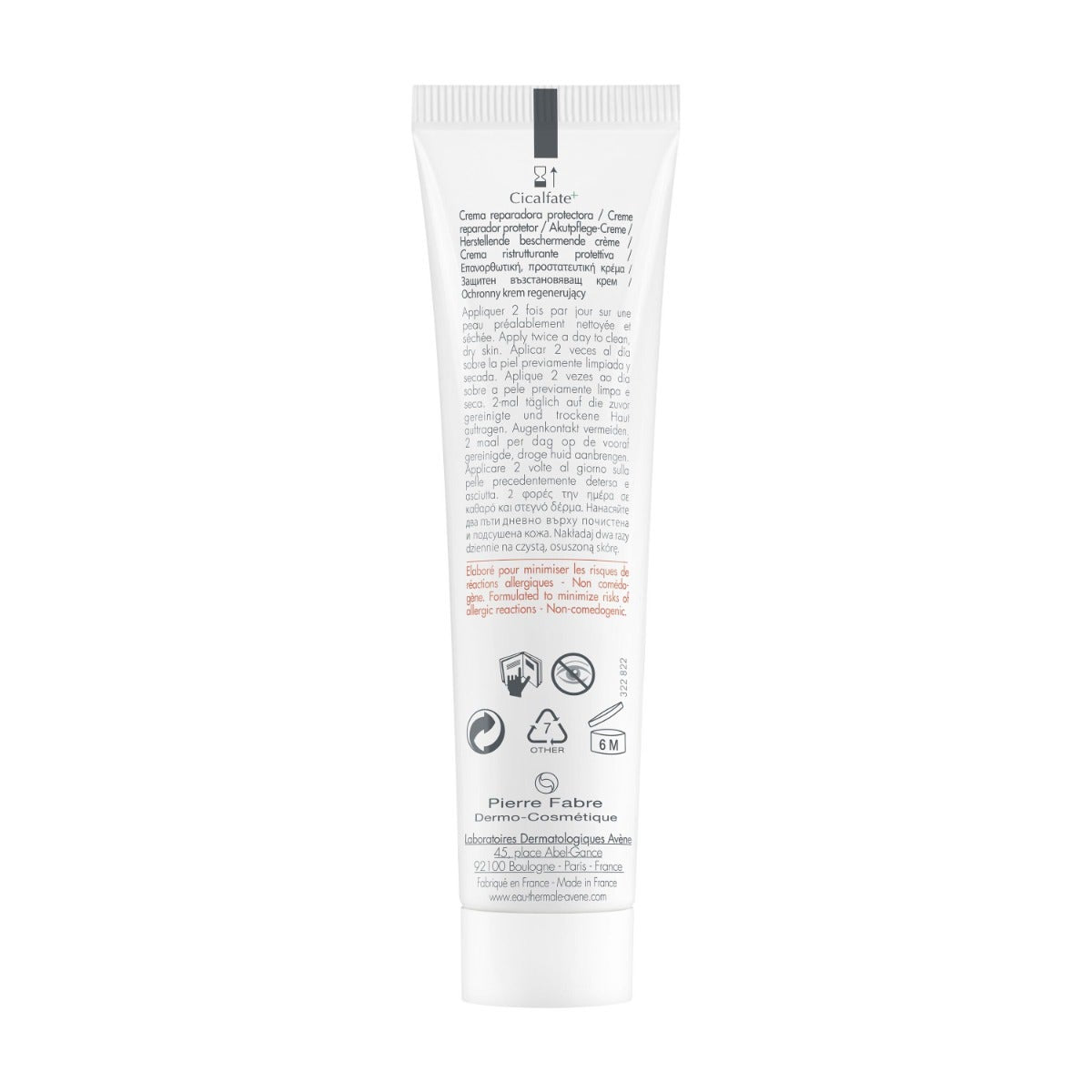 Eau Thermale Avene Cicalfate Crema Ristrutturante Protettiva 40ml-4