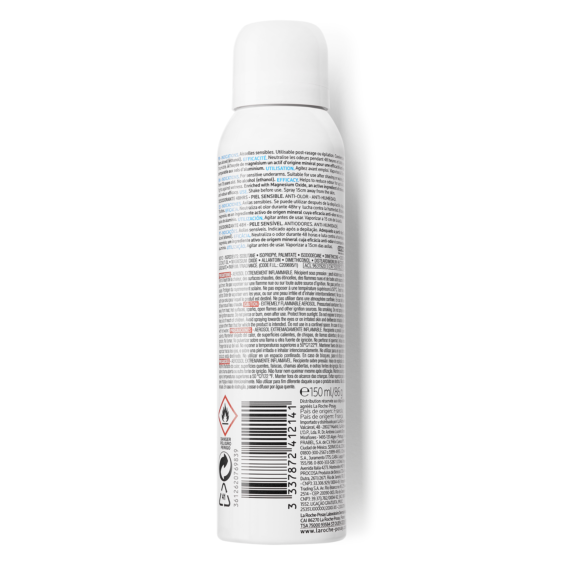 La Roche-Posay Deodorante Physilogique Spray 150ml  - 3