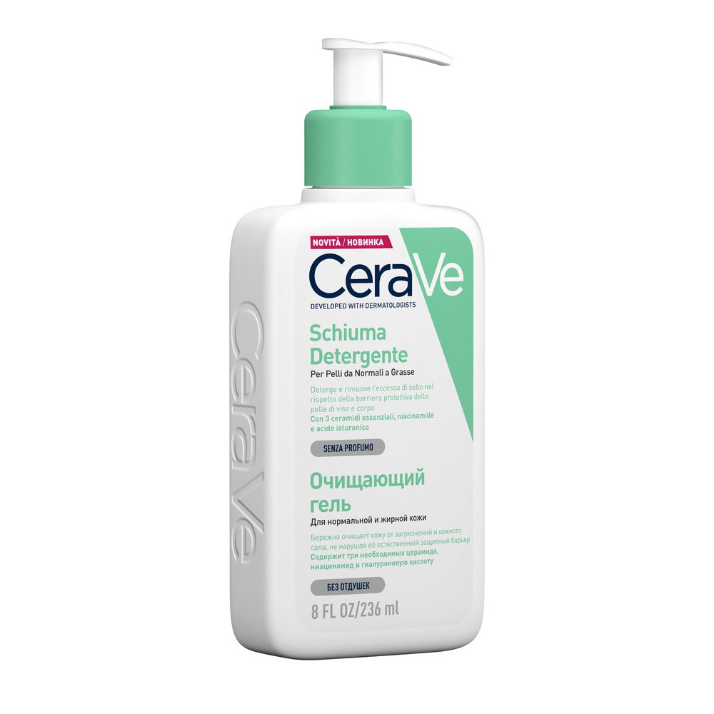 CeraVe Schiuma Detergente Viso Pelle Grassa Seboregolatrice 236 ml-3