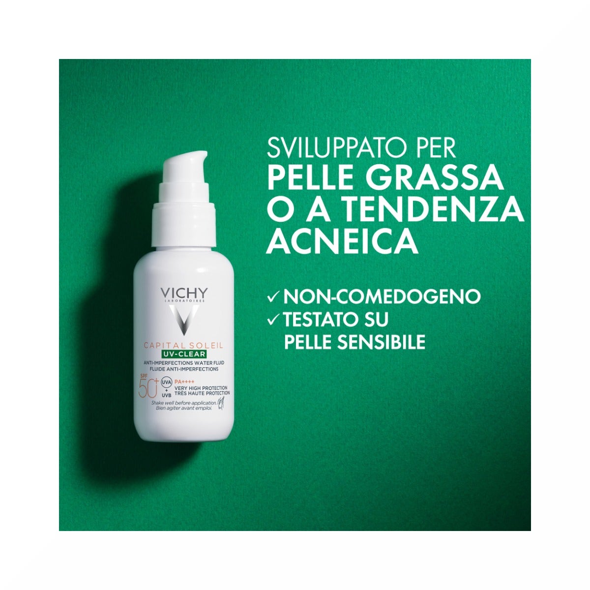 Vichy Capital Soleil UV-Clear Fluido Anti-Imperfezioni 40ml SPF50+-12