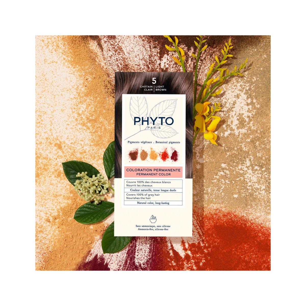 Phyto Phytocolor 5 Castano Chiaro Colorazione Permanente Per Capelli-5