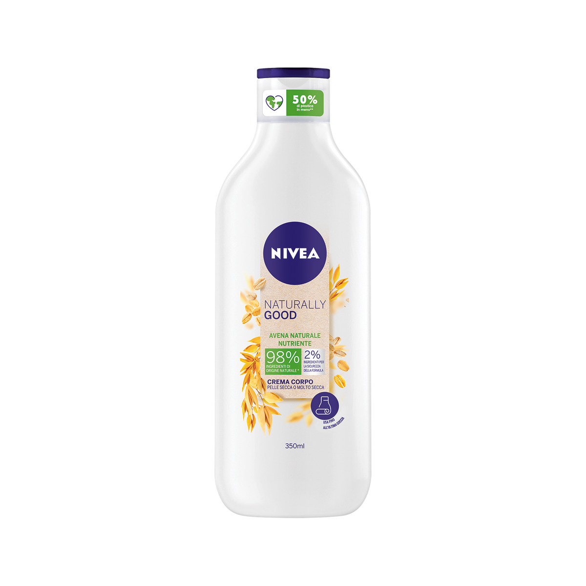 Nivea Crema Corpo Naturally Good Avena 350ml  - 1
