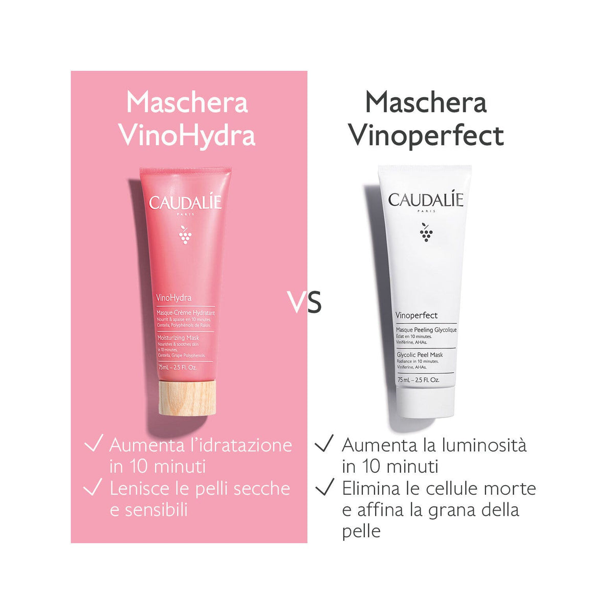 Caudalie Vinohydra Maschera Crema Idratante Viso 60ml-4