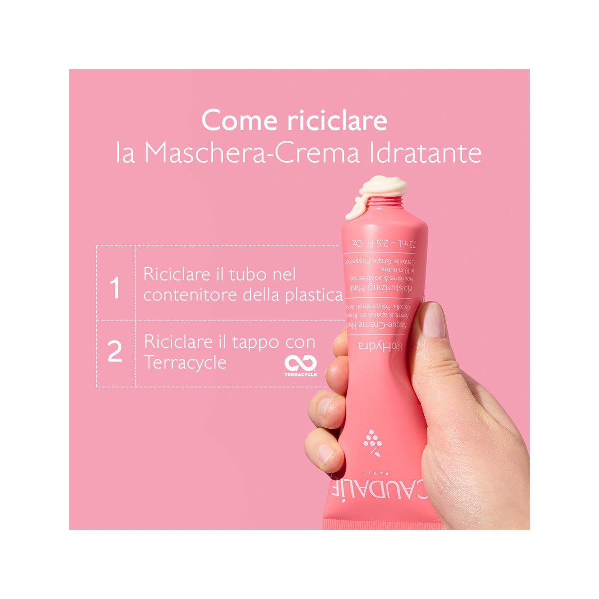 Caudalie Vinohydra Maschera Crema Idratante Viso 60ml-5
