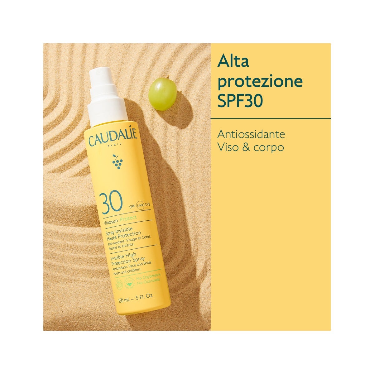 Caudalie Vinosun Protect Spray Invisibile ad Alta Protezione SPF30 150ml-2