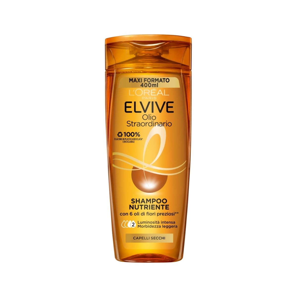 L'Oréal Paris  Elvive Olio Straordinario Shampoo Nutriente Capelli Secchi 400 ml-2