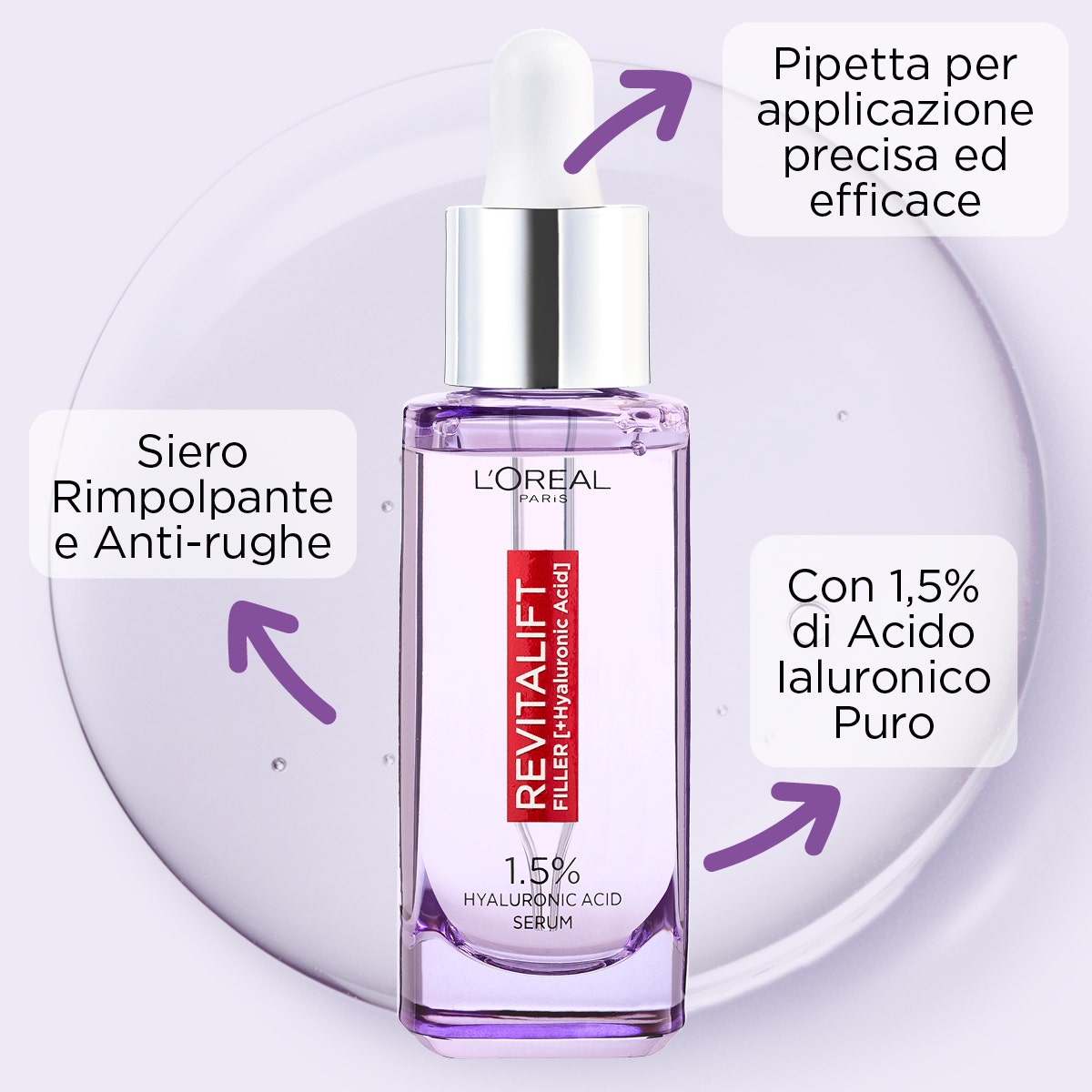L'Oréal Paris Revitalift Filler Siero Viso Anti-Rughe 30ml  - 3