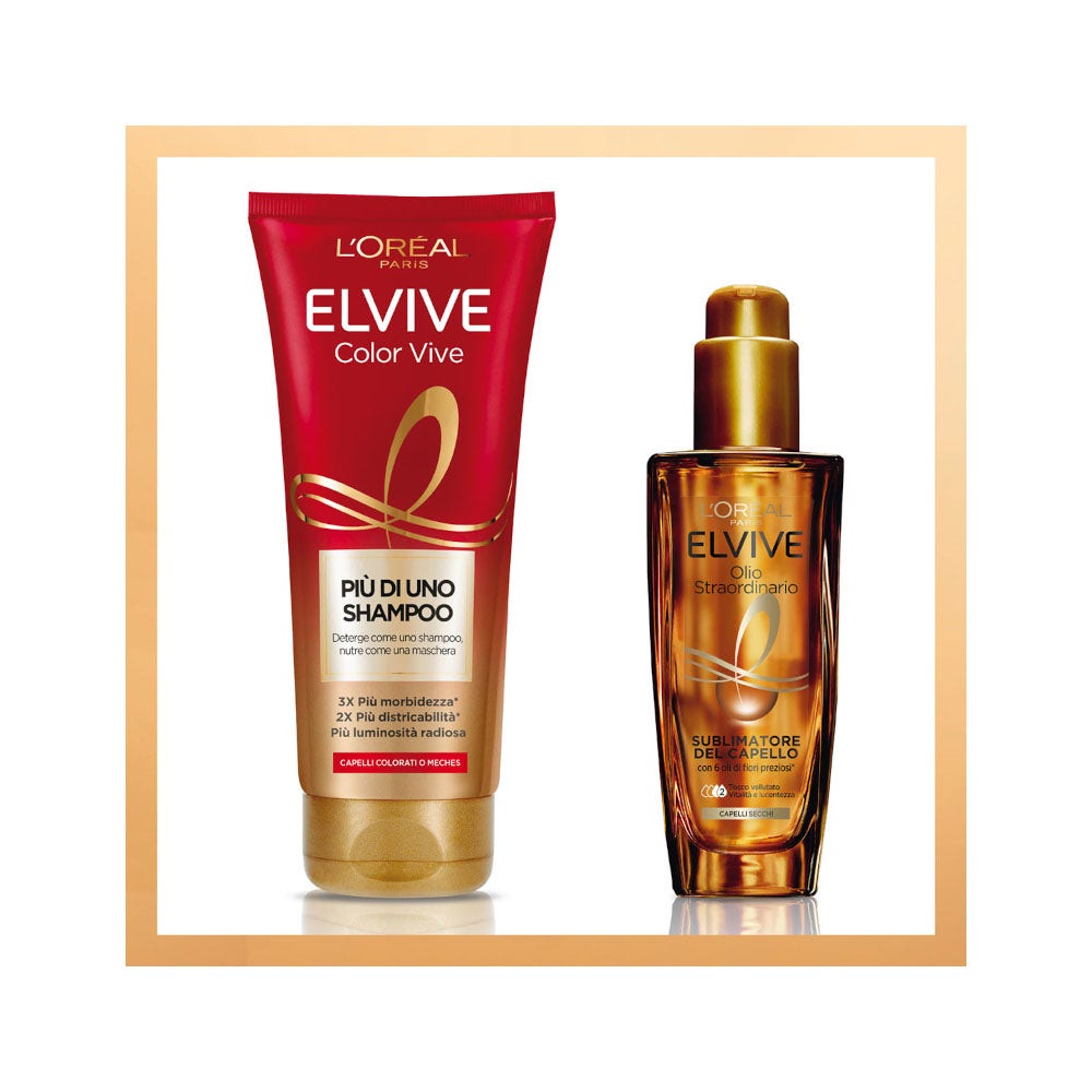 L'Oréal Paris Elvive Più Di Uno Shampoo Color Vive Shampoo Capelli Colorati 200ml-7