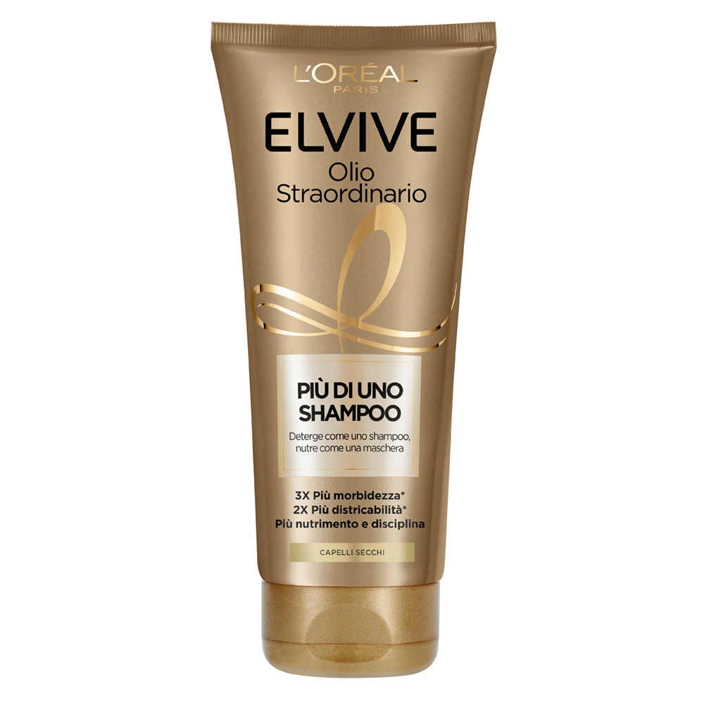 L'Oréal Paris Elvive Più Di Uno Shampoo Olio Straordinario Shampoo Nutriente Capelli Secchi 200ml-2