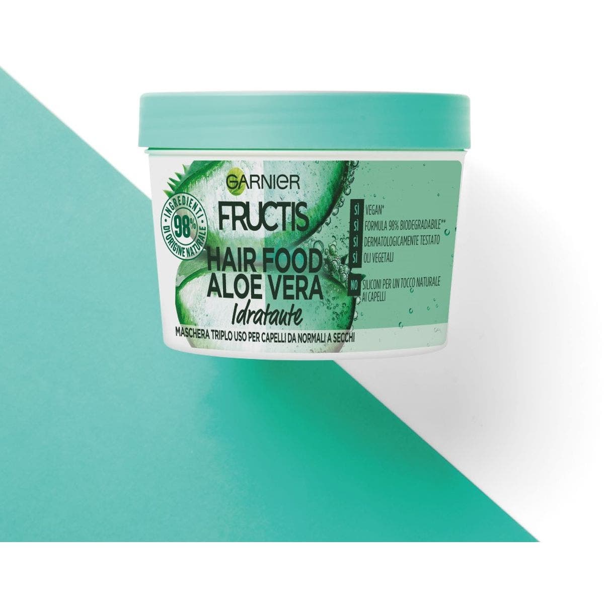 Garnier Fructis Hair Food Maschera Idratante Formula Vegana Aloe 390 ml - 5