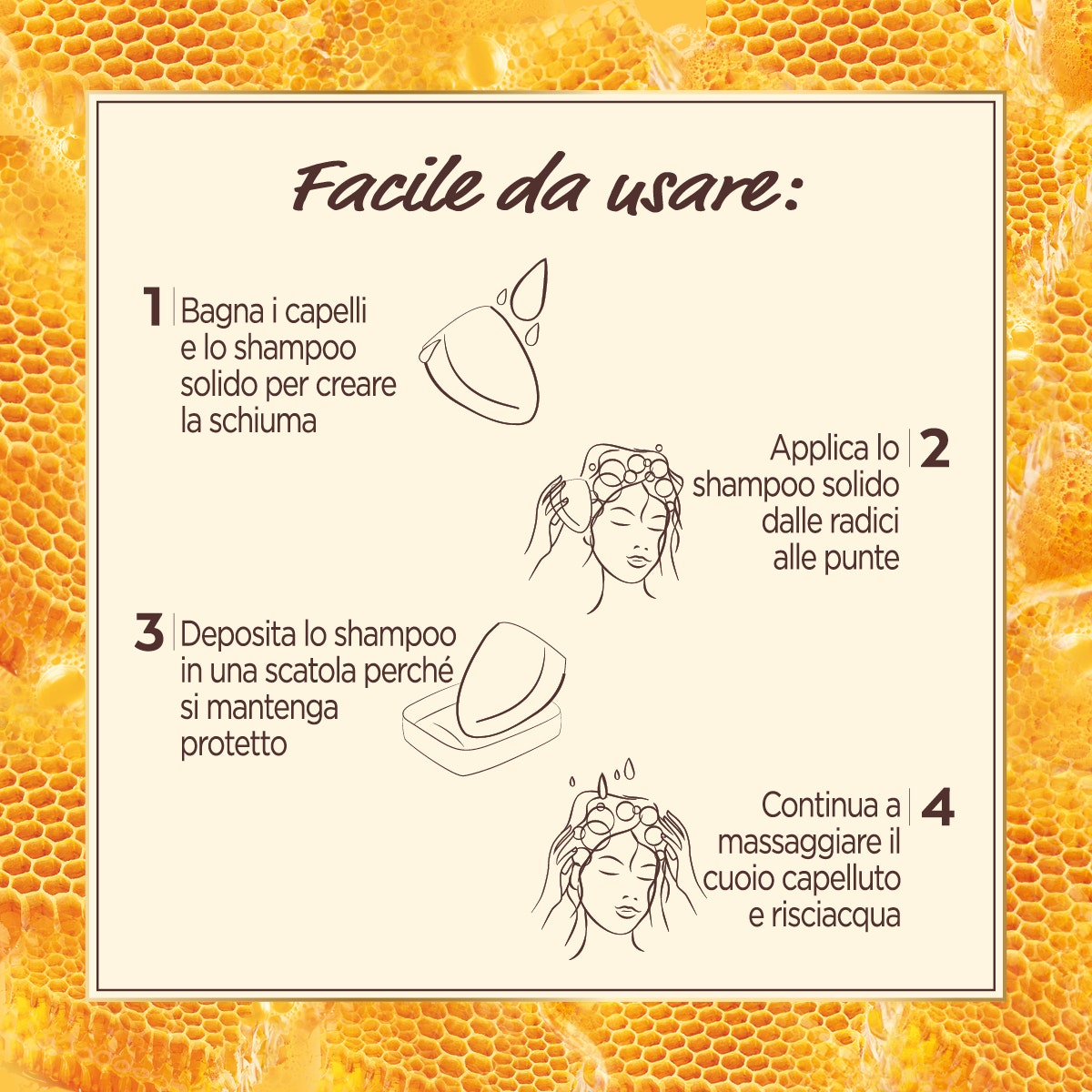 Garnier Ultra Dolce Shampoo Solido Ricostituente Miele/Cera D'Api 60g - 3
