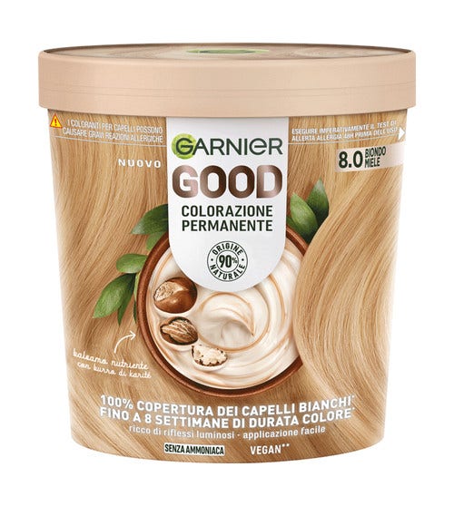 Garnier Good Kit Colorazione Permanente 8.0 Biondo Miele 160g-1