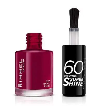 Rimmel Smalto 60 Seconds Super Shine Tonalità 320 Rapid Ruby-2
