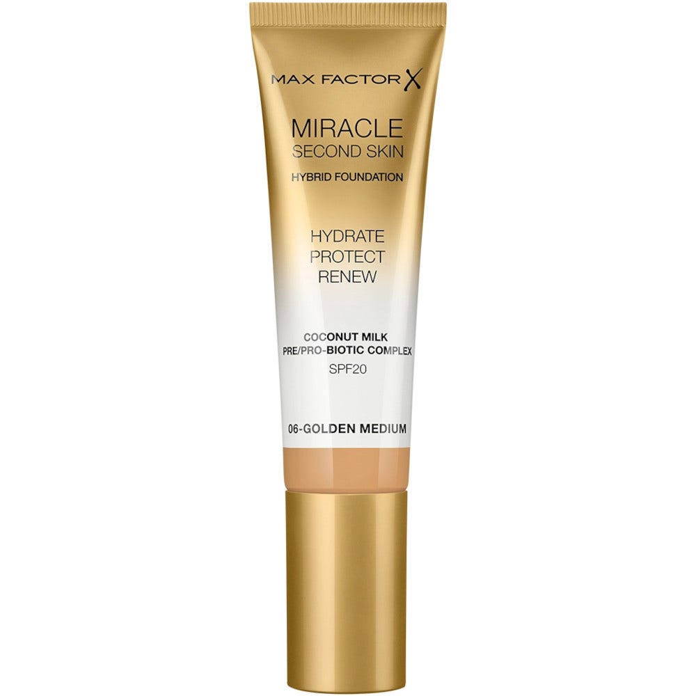 Max Factor Miracle Second Skin Fondotinta Liquido 30ml 06-Golden Medium-1