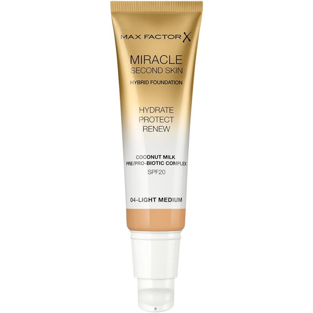 Max Factor Miracle Second Skin Fondotinta Liquido 30ml 04-Light Medium-2