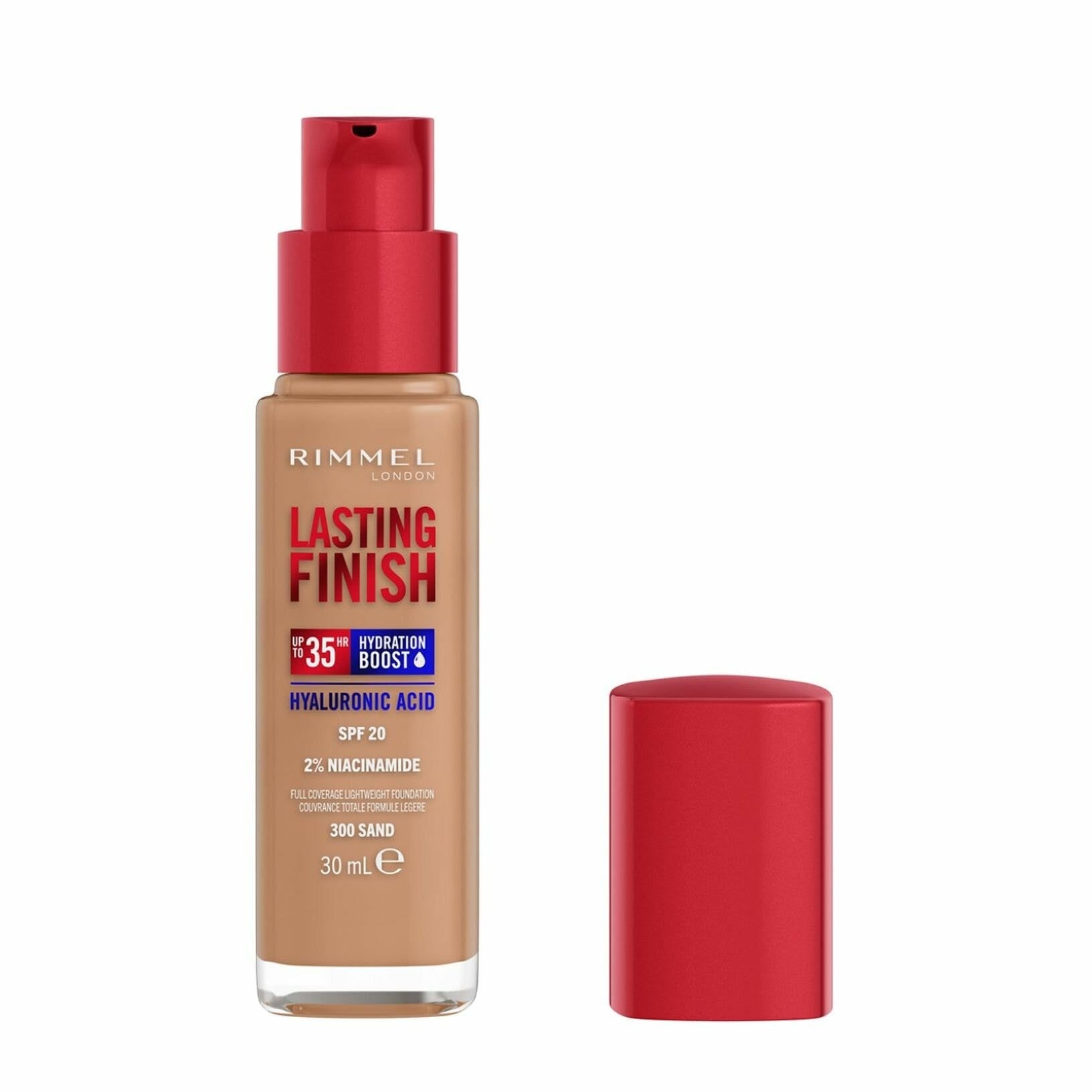 Rimmel Fondotinta Lasting Finish 35h Con Acido Ialuronico 300 Sand 30ml-2