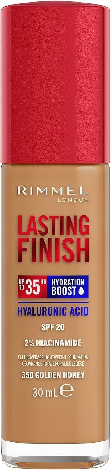 Rimmel Fondotinta Lasting Finish 35h Con Acido Ialuronico 350 Golden Honey 30ml-1