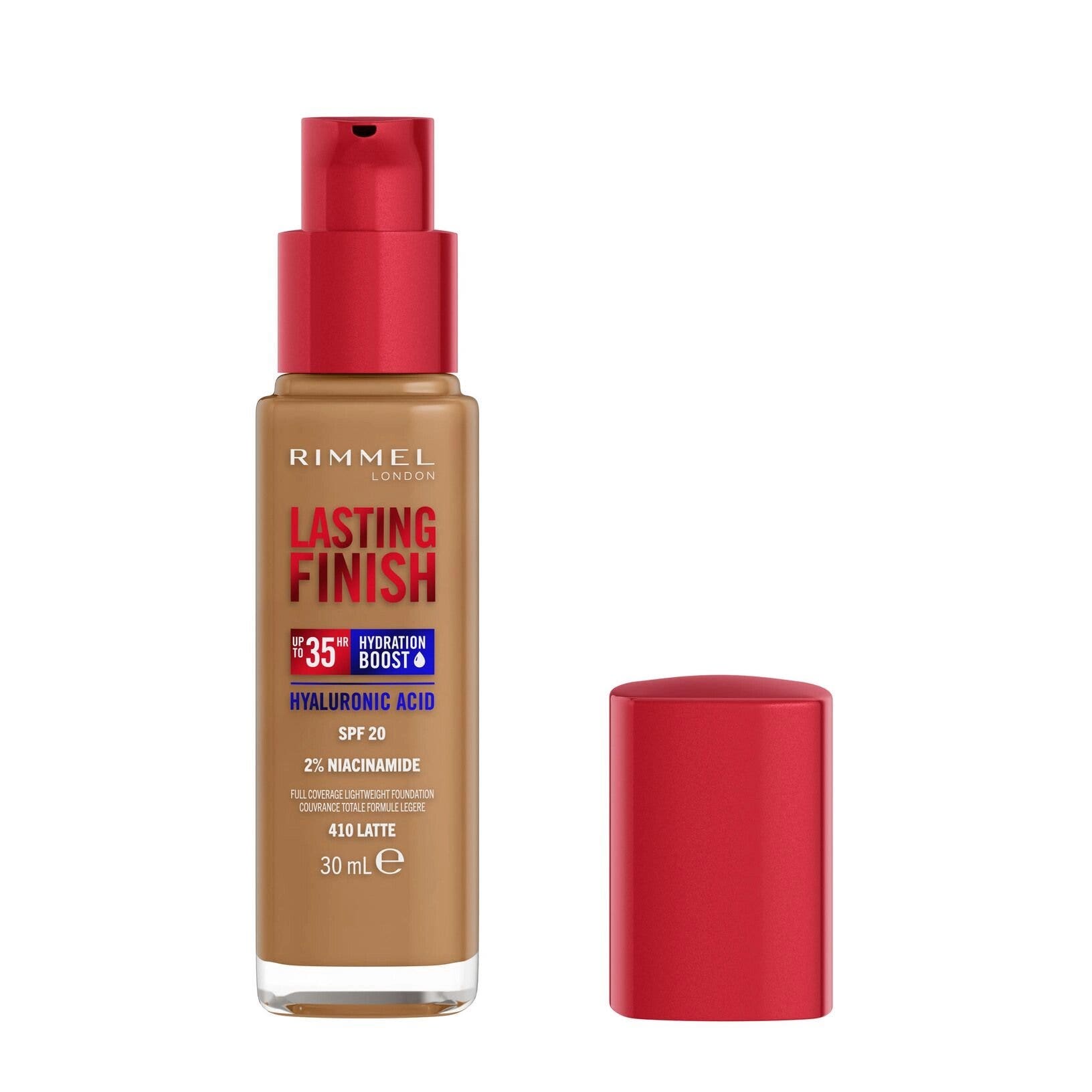 Rimmel Fondotinta Lasting Finish 35h Con Acido Ialuronico 410 Latte 30ml-2