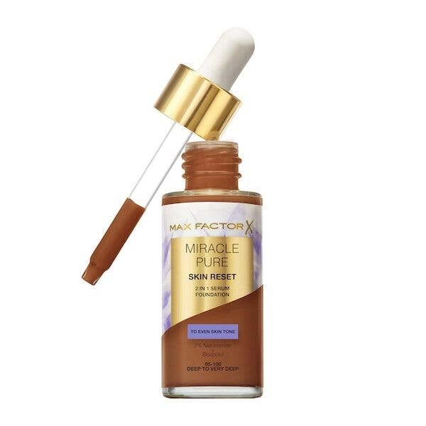 Max Factor Fondotinta Miracle Pure Skin Reset 2 in 1 Siero 30ml - Deep To Very Deep-1