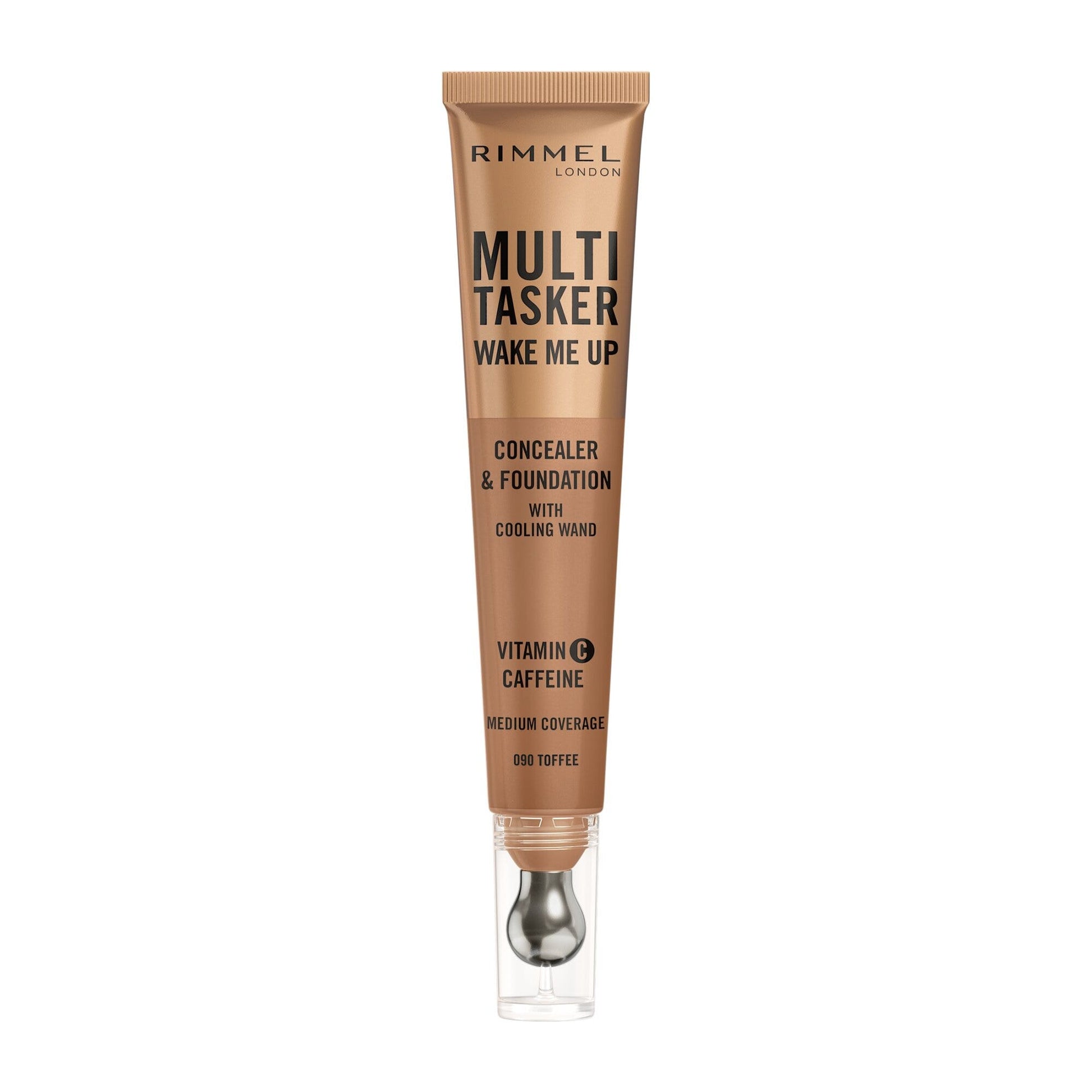 Rimmel Multi-tasker Wake Me Up Correttore & Fondotinta Formula Vegana 090 Toffee 20ml-1