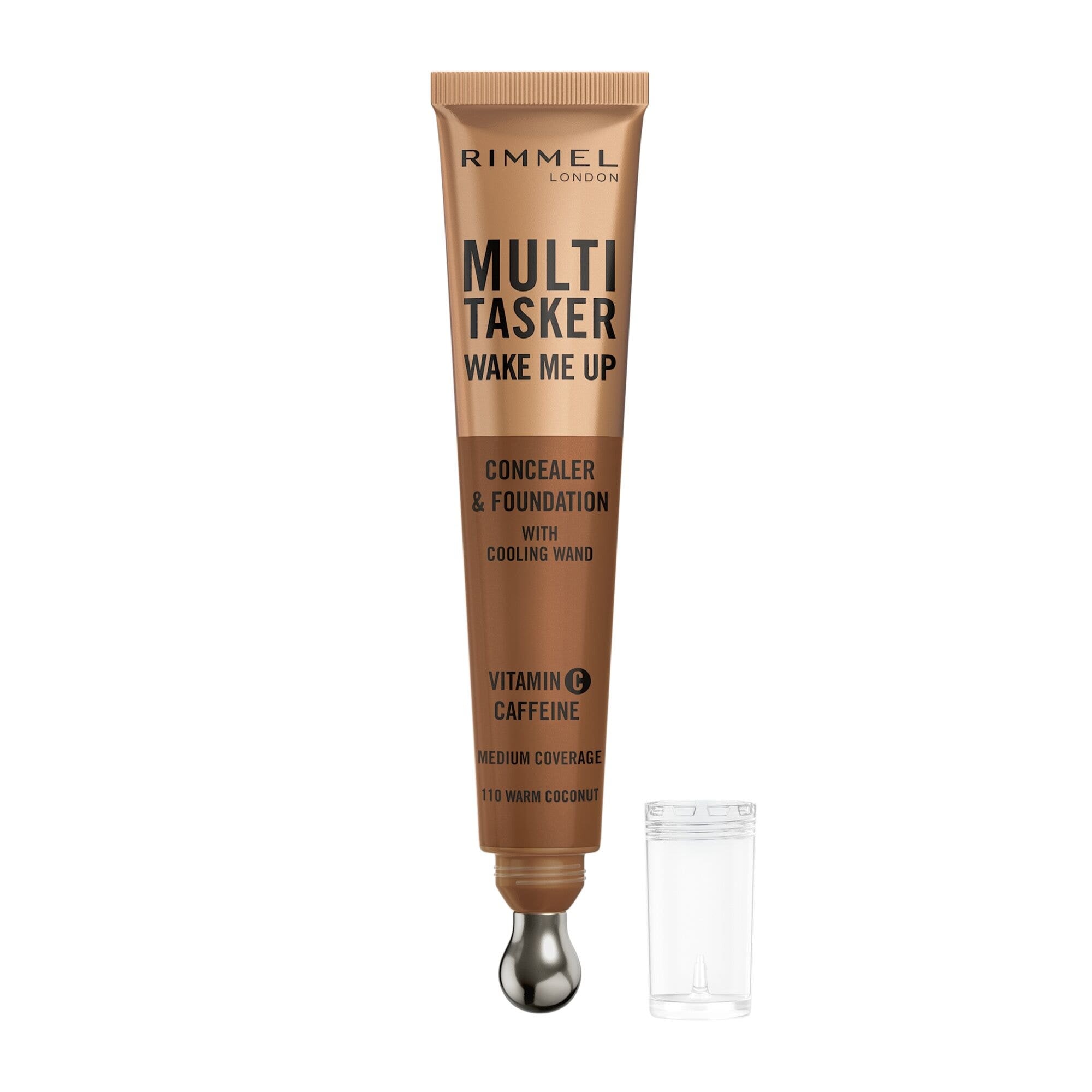 Rimmel Multi-tasker Wake Me Up Correttore & Fondotinta Formula Vegana 110 Warm Coconut 20ml-2