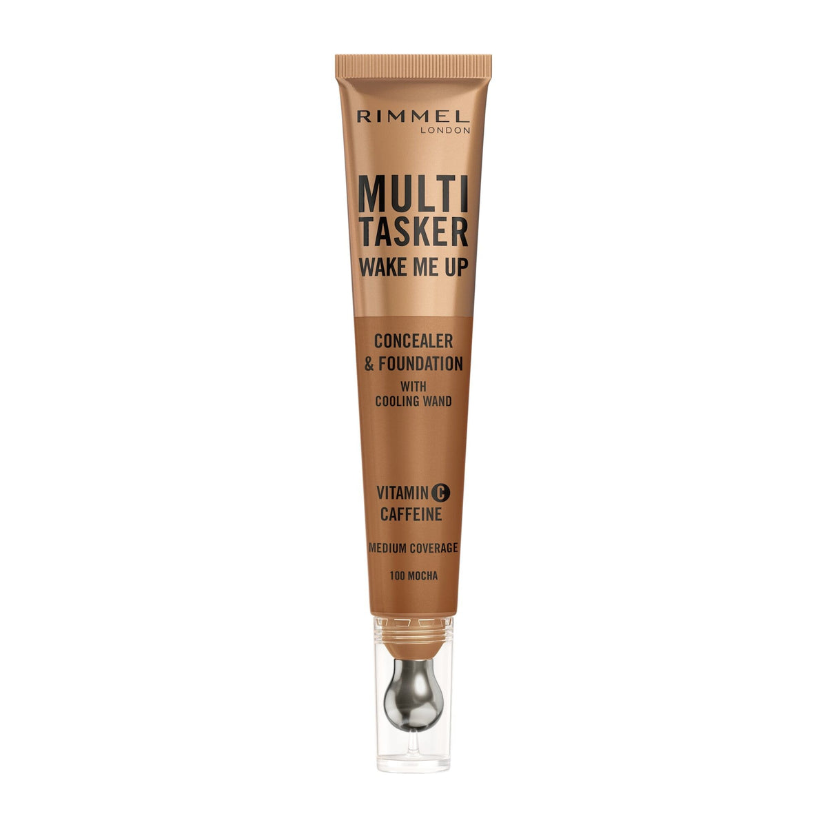 Rimmel Multi-tasker Wake Me Up Correttore & Fondotinta Formula Vegana 100 Mocha 20ml-1