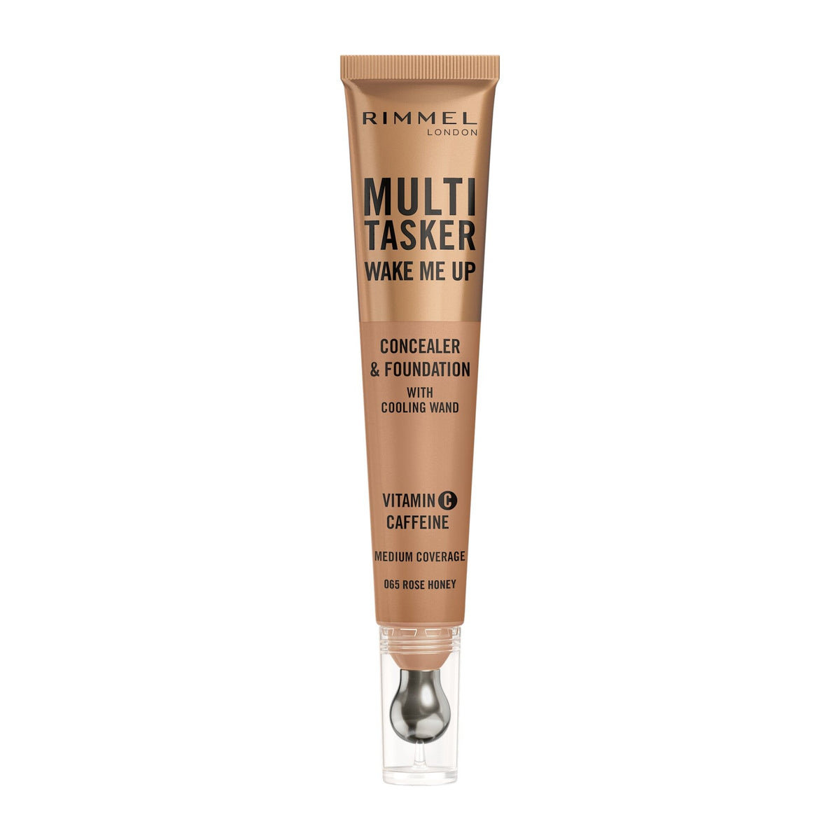 Rimmel Multi-tasker Wake Me Up Correttore & Fondotinta Formula Vegana 065 Rose Honey 20ml-1