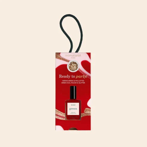 Manucurist Green Duo Smalto Sapin Dorè 15ml + Rouge Velvet 15ml-1