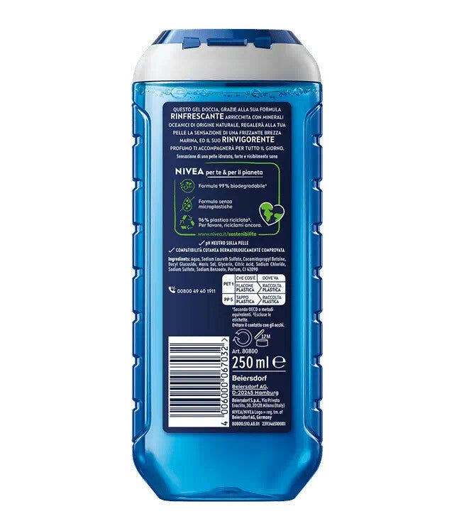 Nivea Men Doccia Shampoo Fresh Ocean 250ml-2