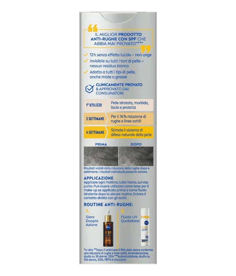 Nivea Q10 Anti-rughe Fluido Uv Quotidiano SPF50 40ml-3