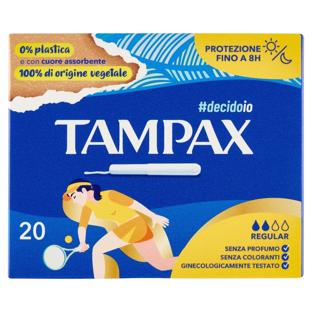 Tampax Blue Box Regular 20 Assorbenti Interni Flussi da Leggeri a Medi-3
