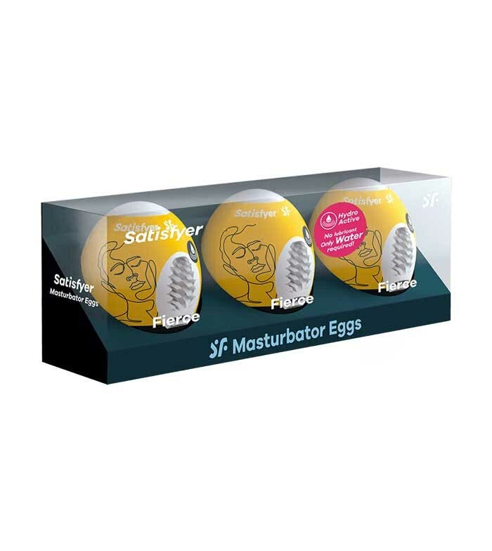 Satisfyer Masturbator Egg Set Ovetti Uso E Getta Per Lui Fierce 3 Pezzi-1