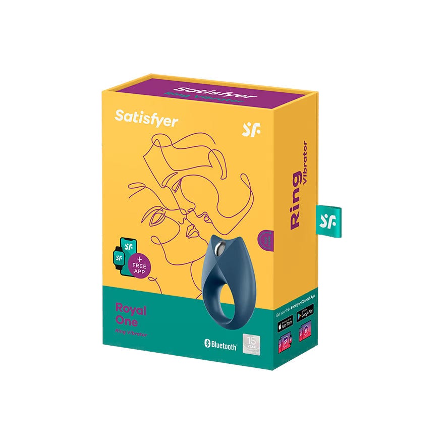 Satisfyer Royal One Connect App Anello Blu-5