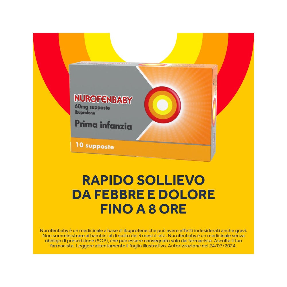 Nurofenbaby 10 Supposte Prima Infanzia 60mg-16