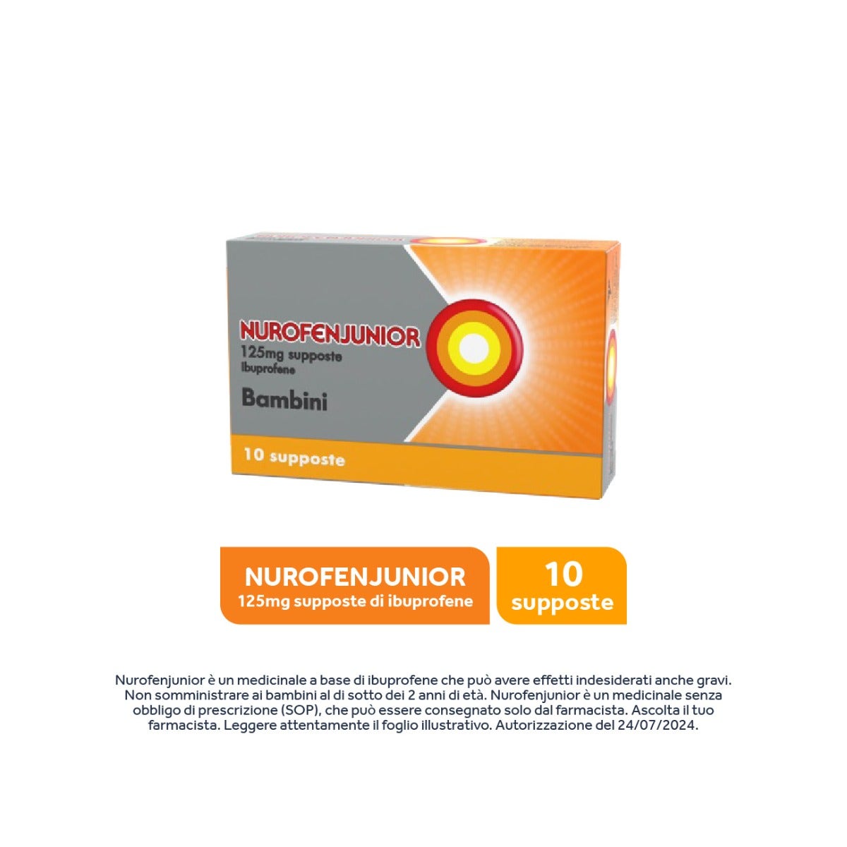 Nurofenjunior 10 Supposte 125mg-14