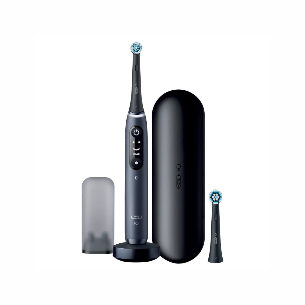 Oral-B Spazzolino Elettrico Ricaricabile iO 7S Nero, 2 Testine, 1 Custodia Da Viaggio, 1 Spazzolino-4
