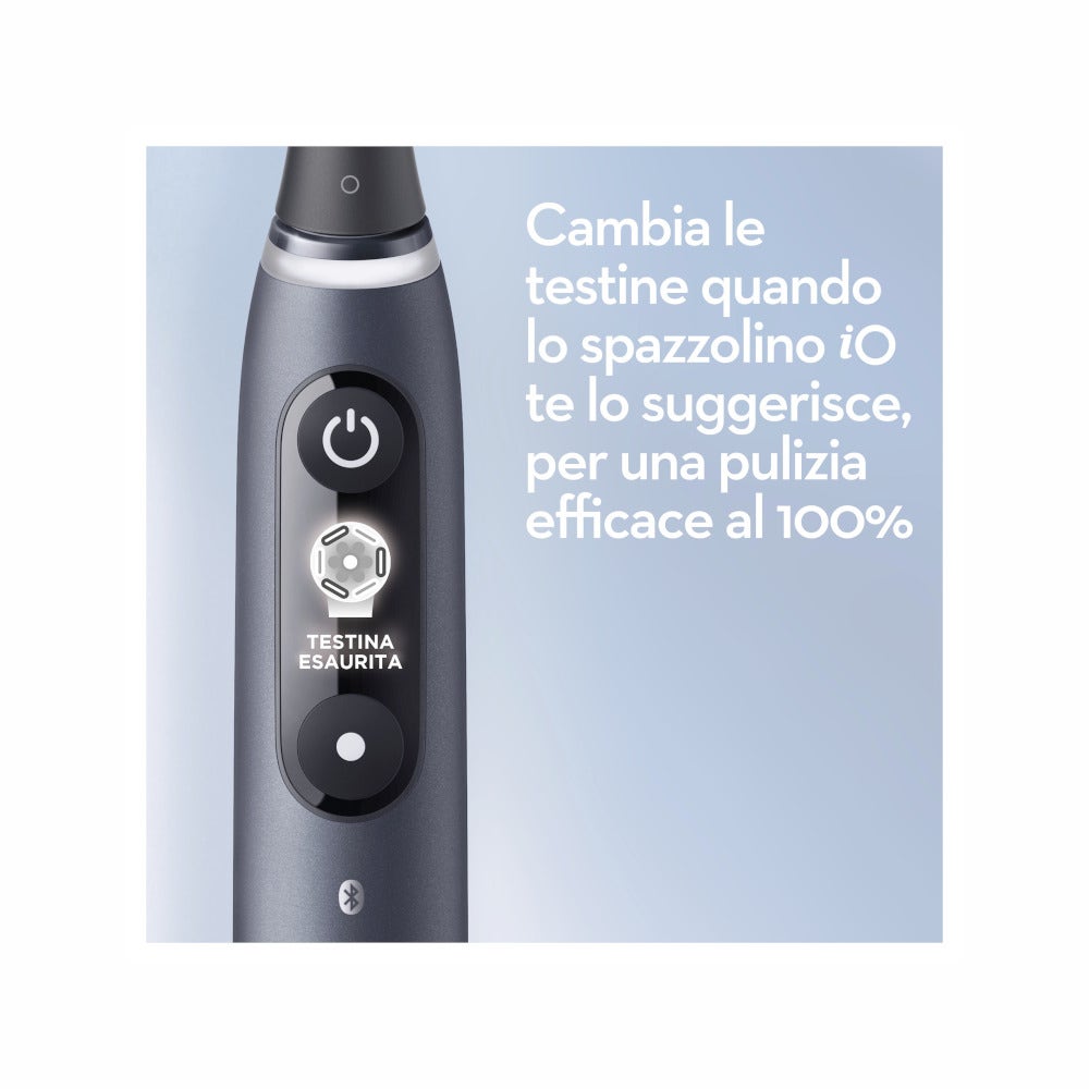 Oral-B Spazzolino Elettrico Ricaricabile iO 7S Nero, 2 Testine, 1 Custodia Da Viaggio, 1 Spazzolino-7