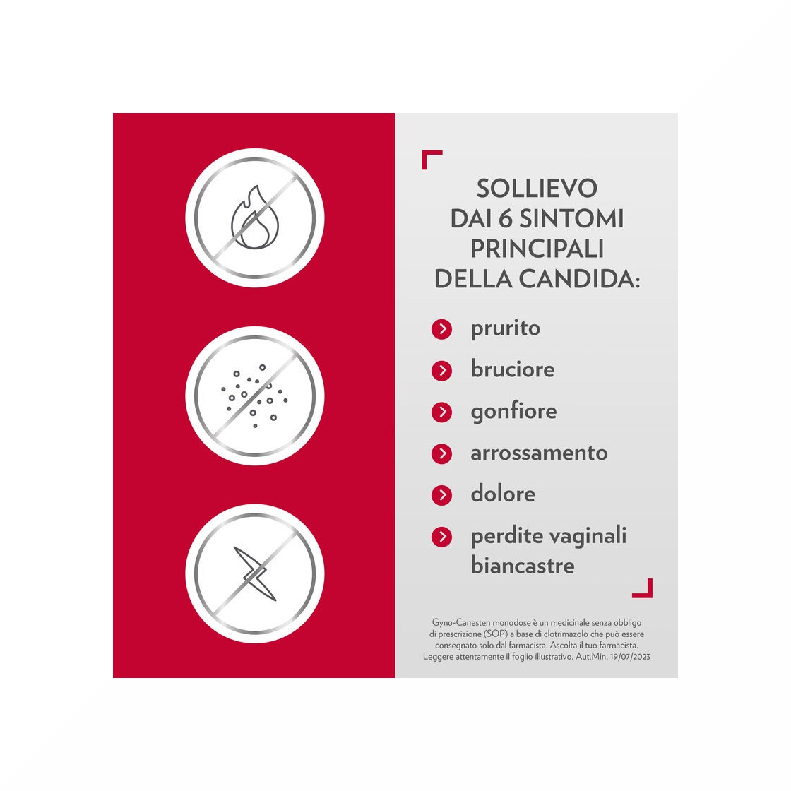Gyno-Canesten Monodose Trattamento Sintomi Candida contro Prurito, Bruciore Intimo e Perdite, 1 cps-13