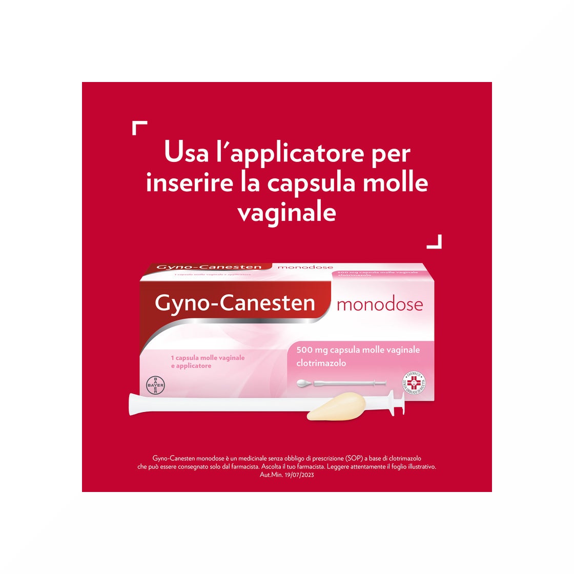 Gyno-Canesten Monodose Trattamento Sintomi Candida contro Prurito, Bruciore Intimo e Perdite, 1 cps-15