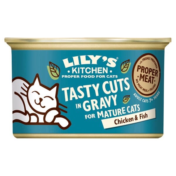 Lily's Kitchen Chicken & Fish Tasty Cuts for Mature Cats 85g-1