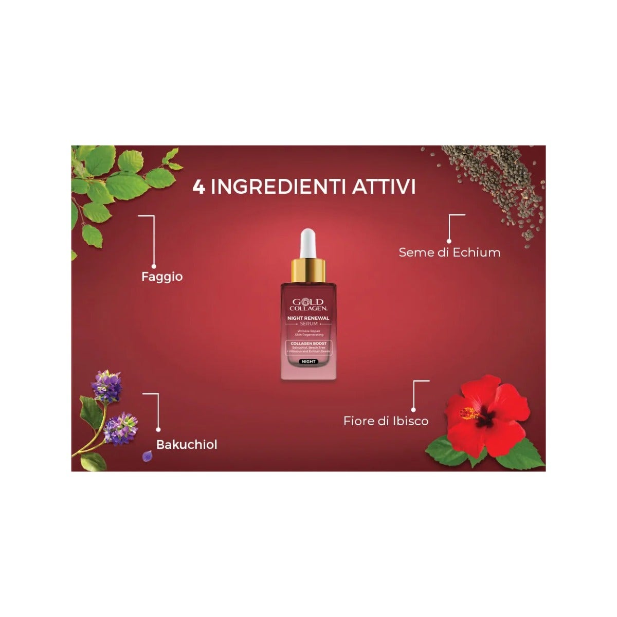 Gold Collagen Night Renewal Siero Viso 30ml-1