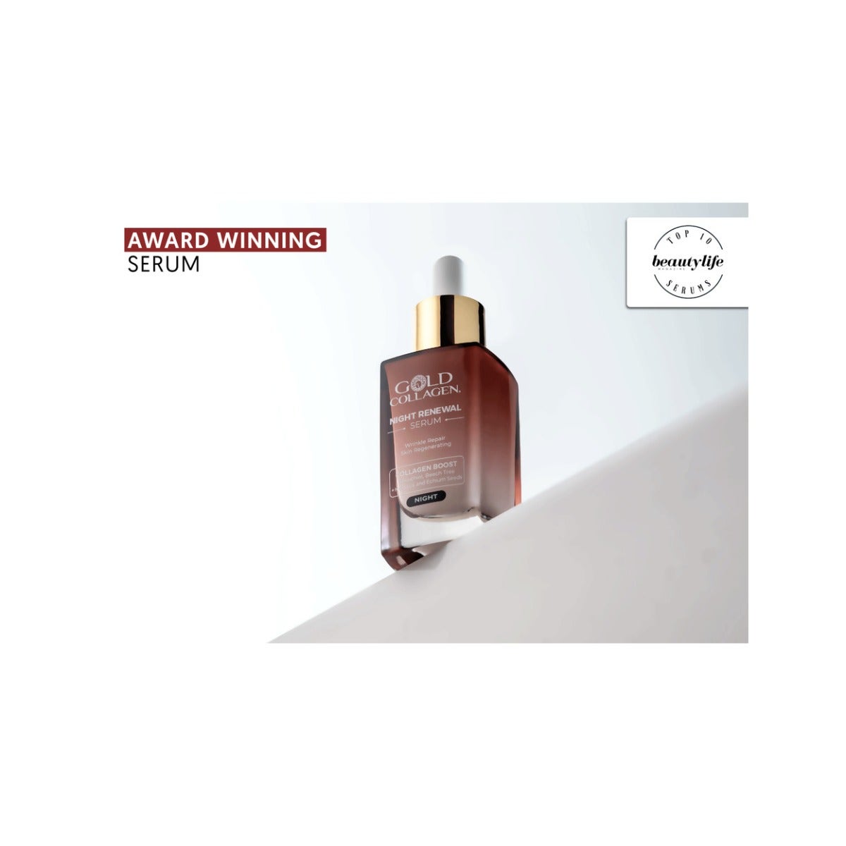 Gold Collagen Night Renewal Siero Viso 30ml-2