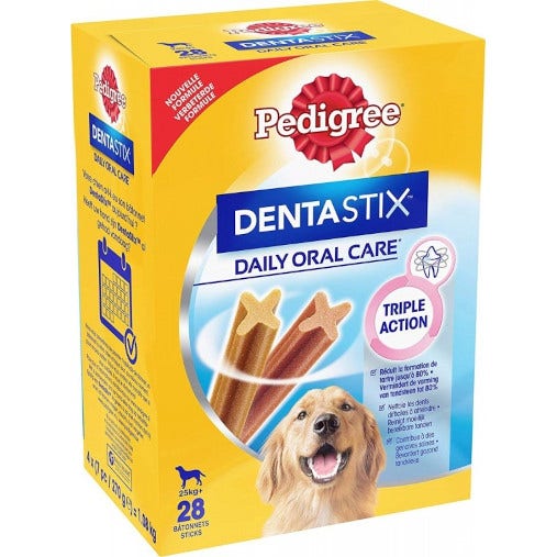 Pedigree Dentastix Snack Igiene Orale Cani Taglia Grande 4 Confezioni Da 7 Snack-1
