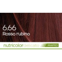 Biokap Nutricolor Delicato Rapid 6.66 Rosso Rubino 135ml  - 2